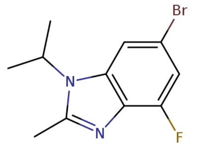 6-bromo-4-fluoro-1-isopropyl-2-methyl-1H-benzo [D] ایمیدازول （CAS: 1231930-33-8）